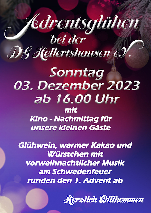 Plakat Adventsglühen